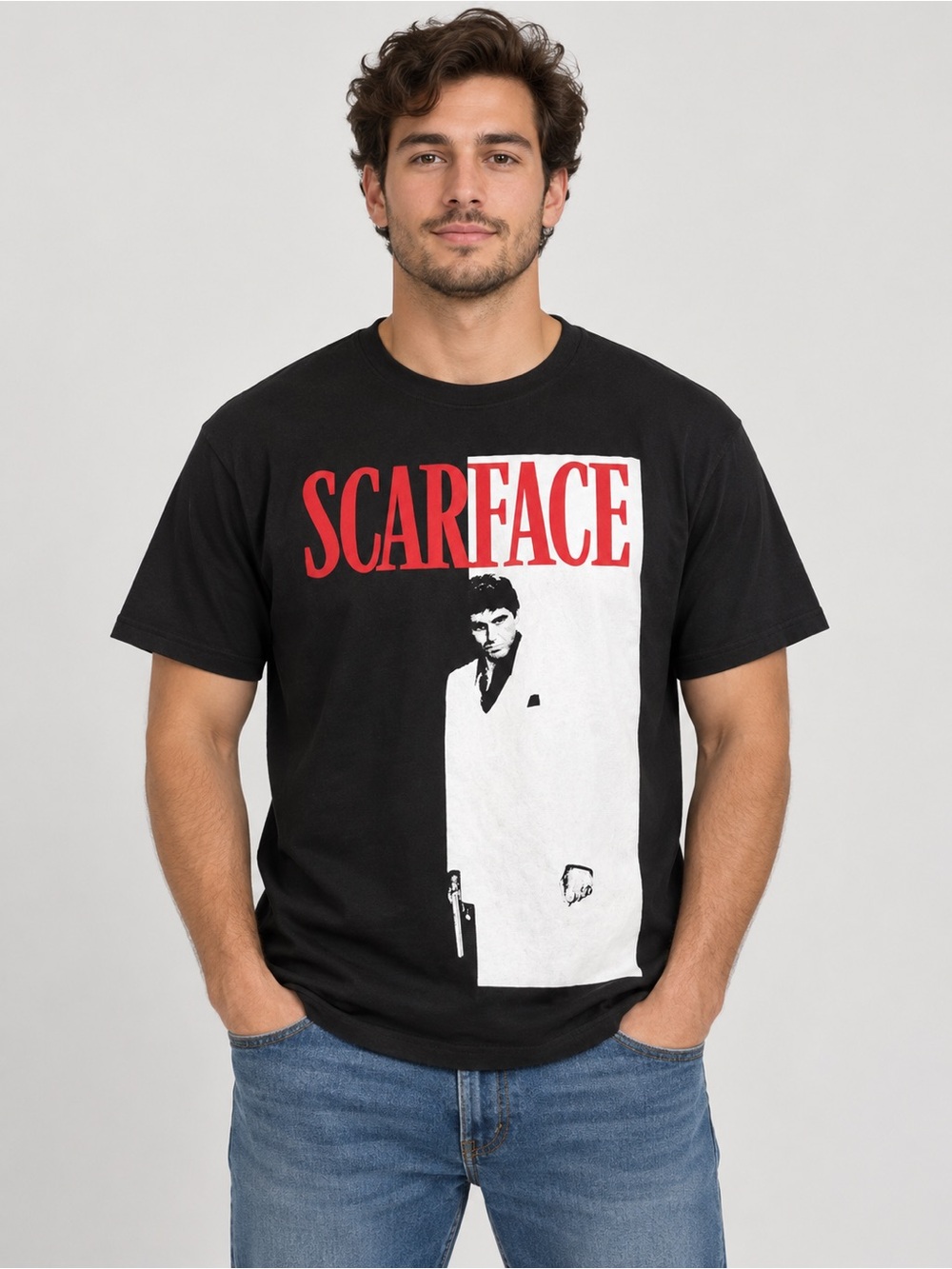 Mad Engine Scarface Tony Montana Graphic T-Shirt Men’s XL Black
